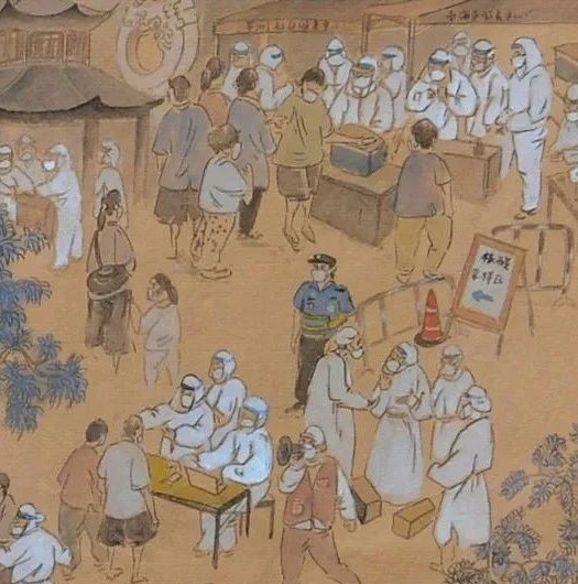 这幅“核酸检测上河图”火了，细节太震撼！